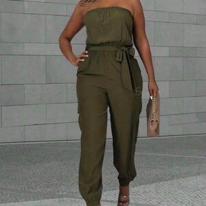 Army Green jumpsuit worn once!